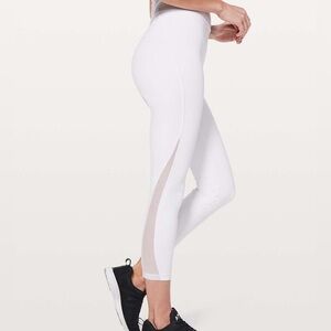 NWT- Lululemon Train Times 7/8 Pants in white- Size 6